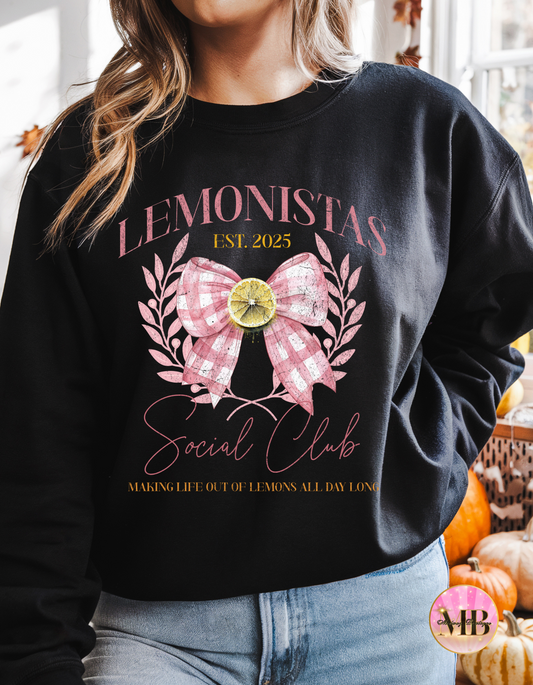 LEMONISTAS SOCIAL CLUB - Woman's Crewneck Sweatshirt