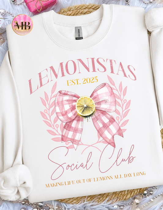 LEMONISTAS SOCIAL CLUB - Woman's Crewneck Sweatshirt