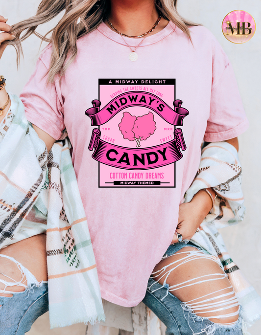 MIDWAY'S CANDY - WOMAN'S CREWNECK SWEATSHIRT