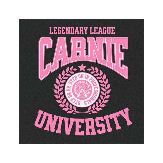 Carnie University Car Magnet – Pink Legendary League Design