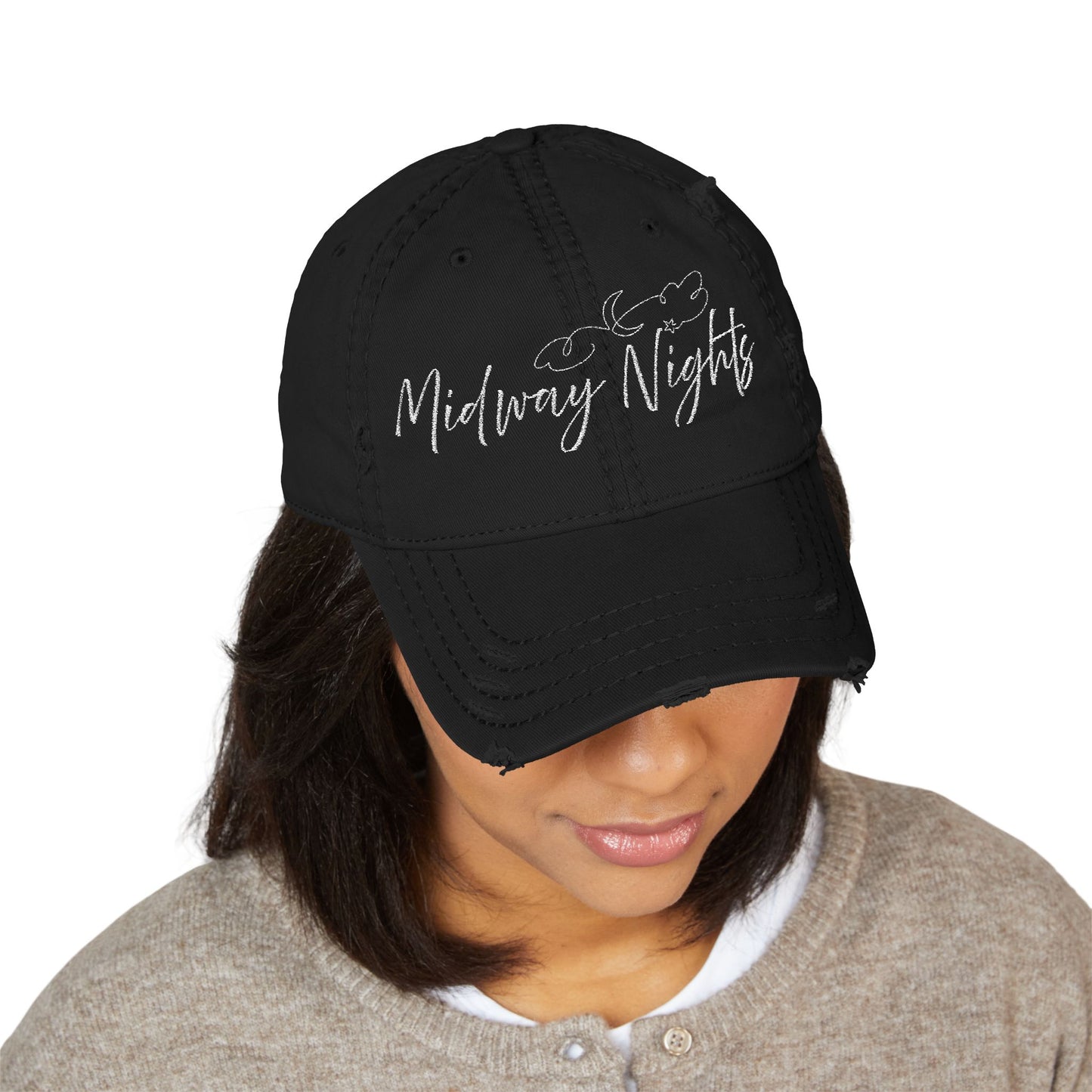 Midway Nights Carnival Hat | Distressed Embroidered Cap