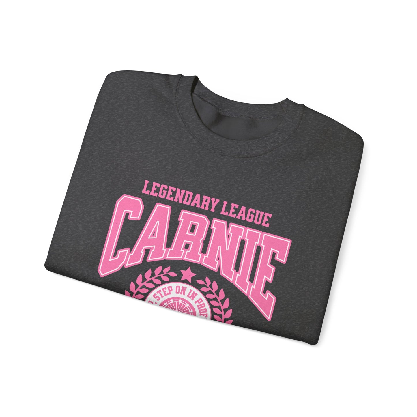 Carnie University Sweatshirt – Legendary League Pink College Crewneck