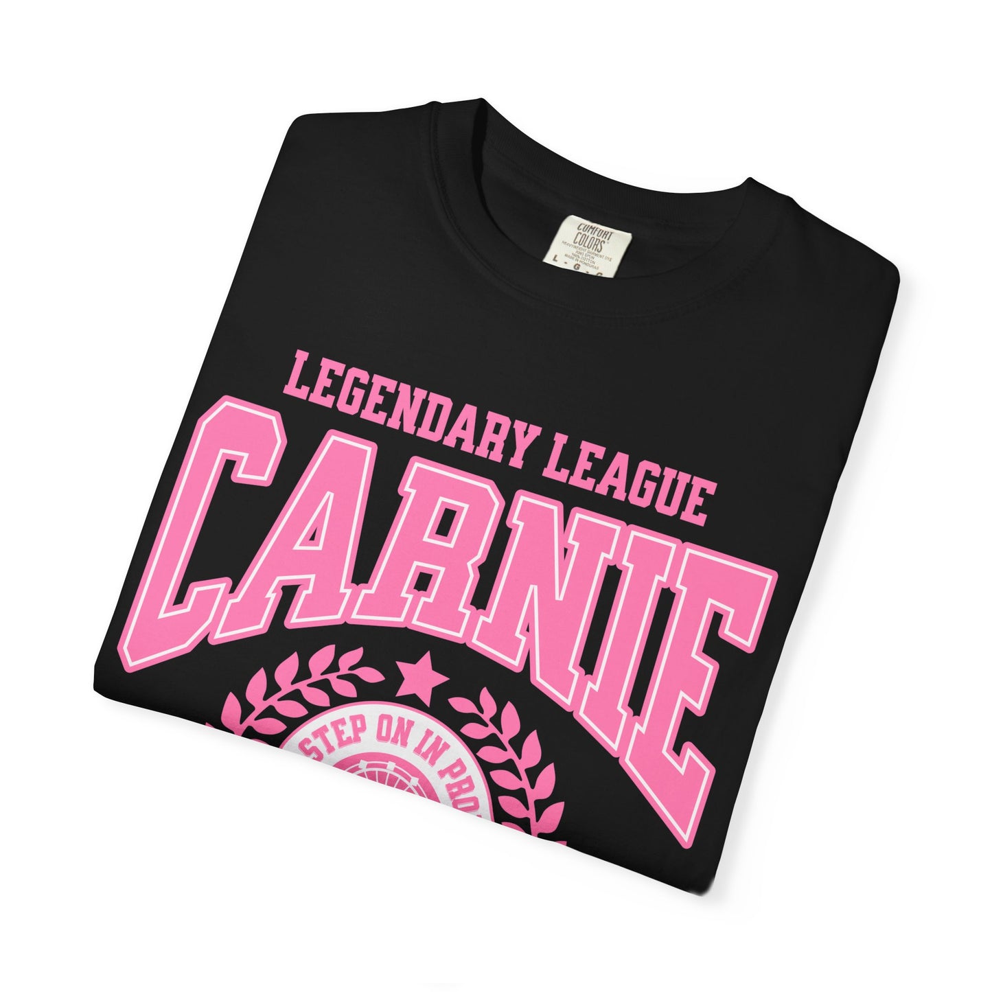 Carnie University T-Shirt — Legendary League Pink Collegiate Tee