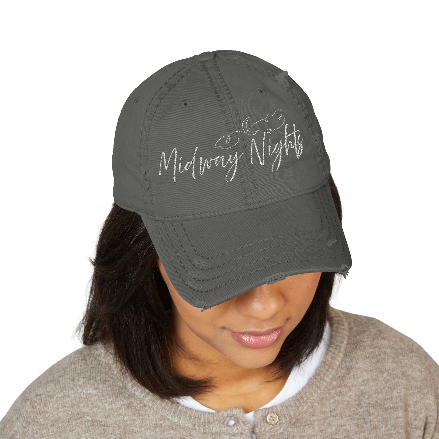 Midway Nights Carnival Hat | Distressed Embroidered Cap