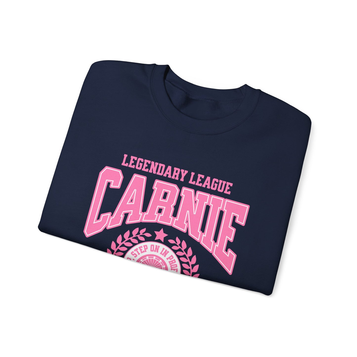 Carnie University Sweatshirt – Legendary League Pink College Crewneck