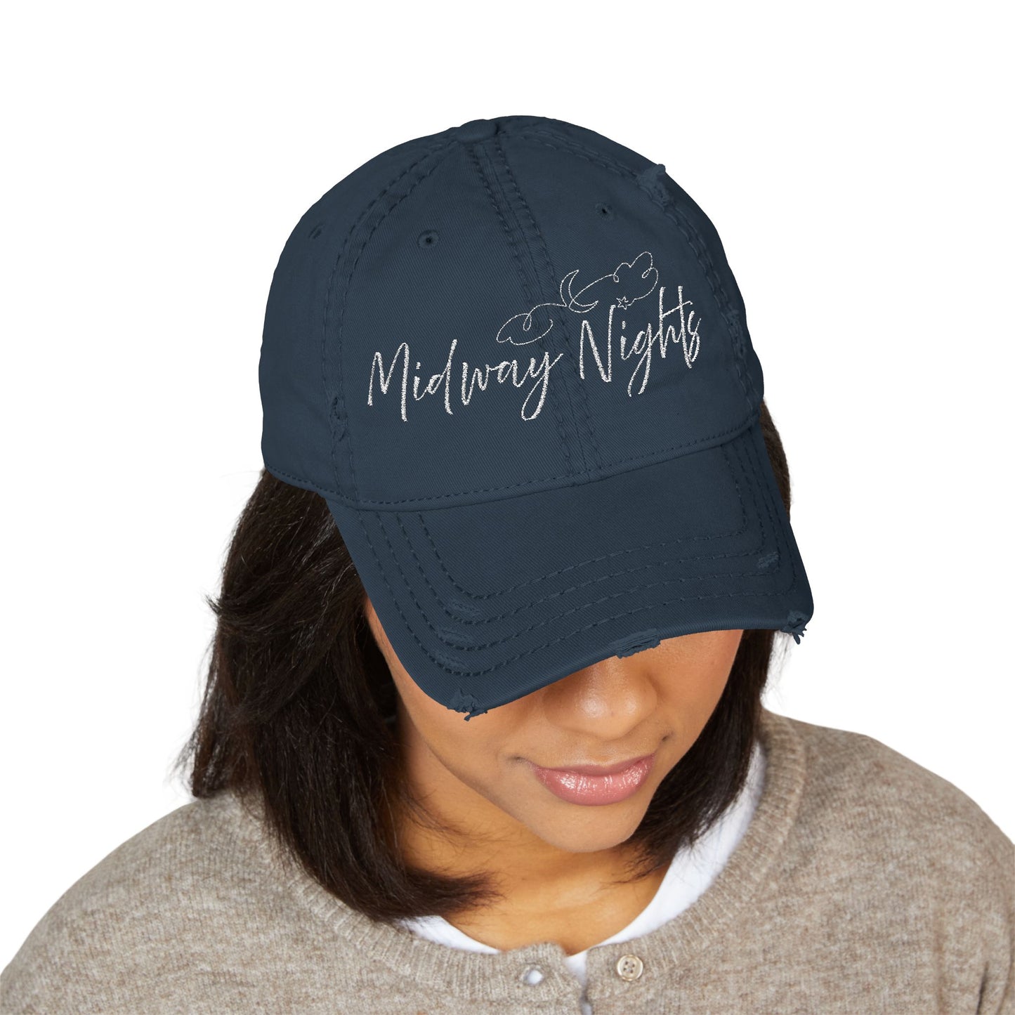 Midway Nights Carnival Hat | Distressed Embroidered Cap