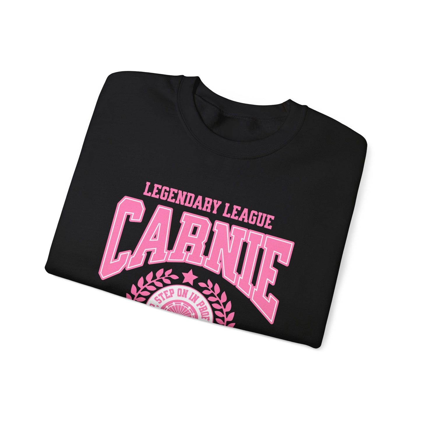 Carnie University Sweatshirt – Legendary League Pink College Crewneck