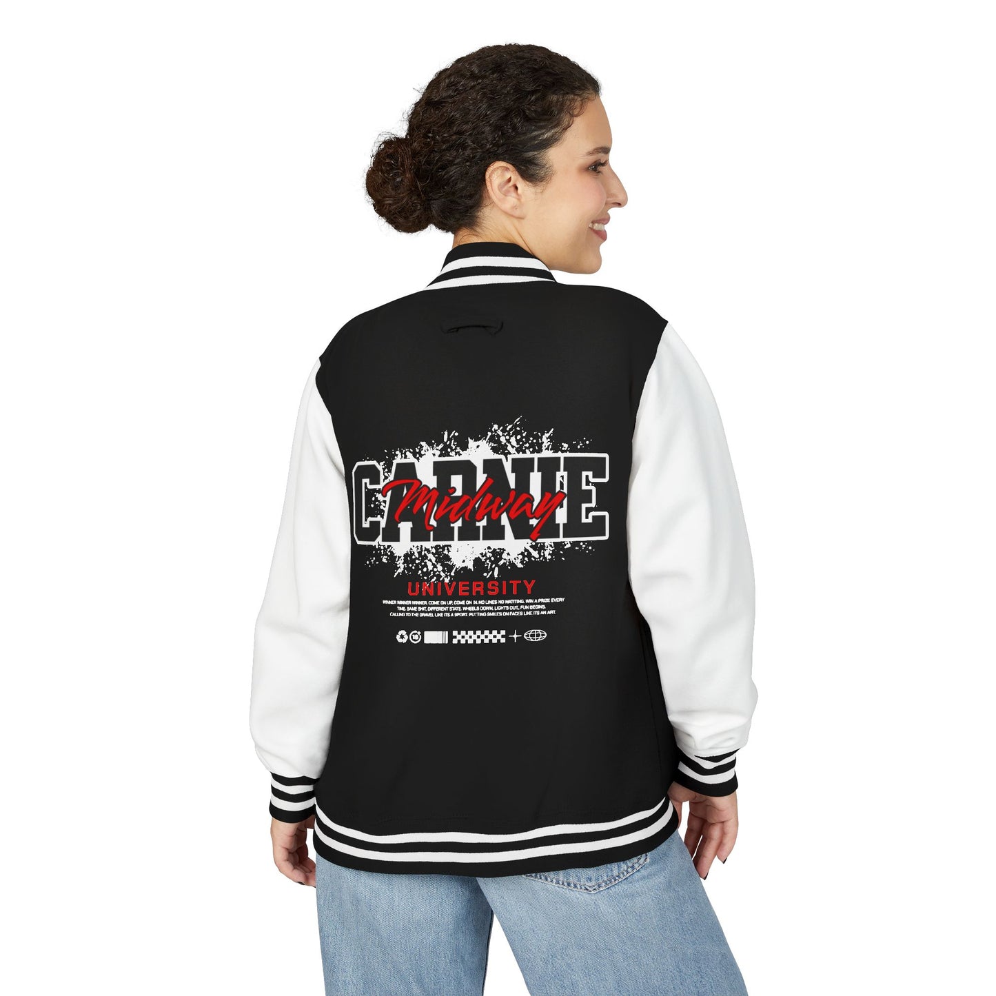 Carnie University Garnets Letterman Jacket