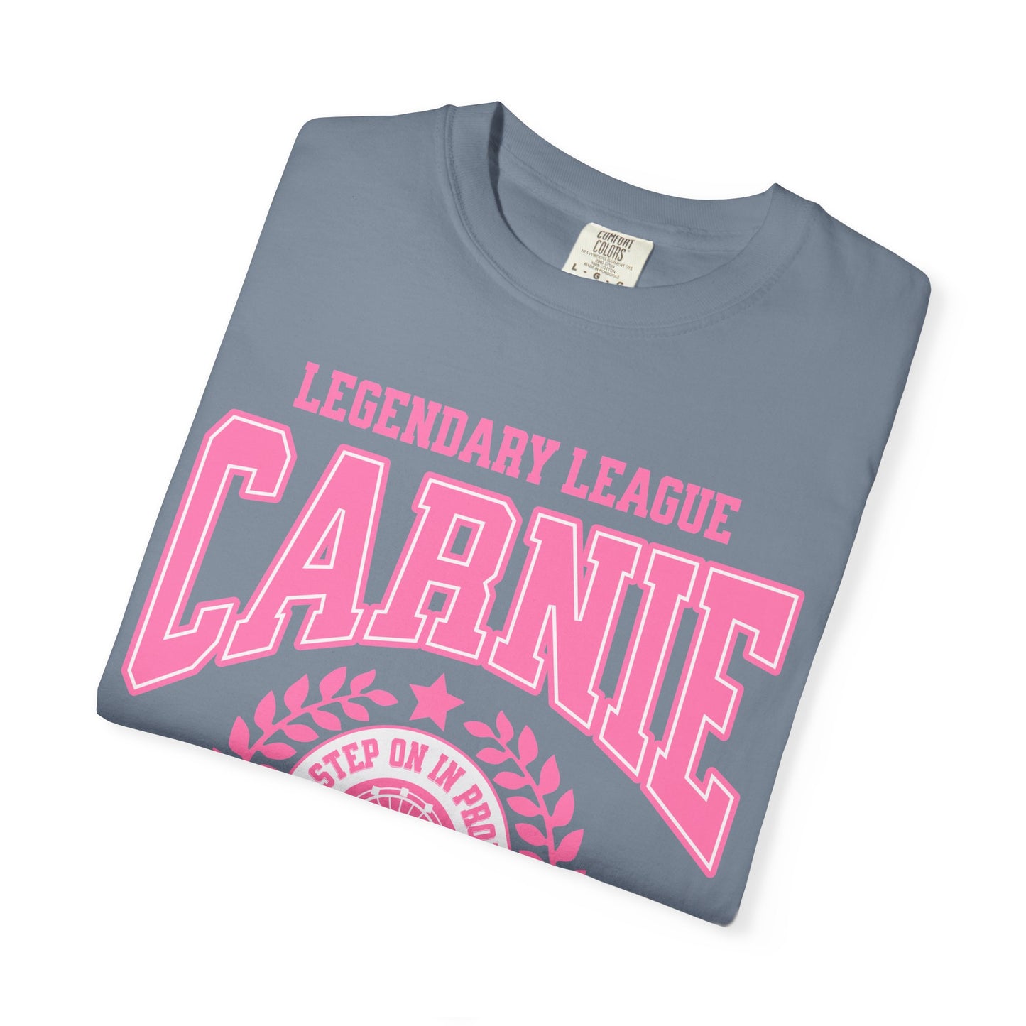 Carnie University T-Shirt — Legendary League Pink Collegiate Tee